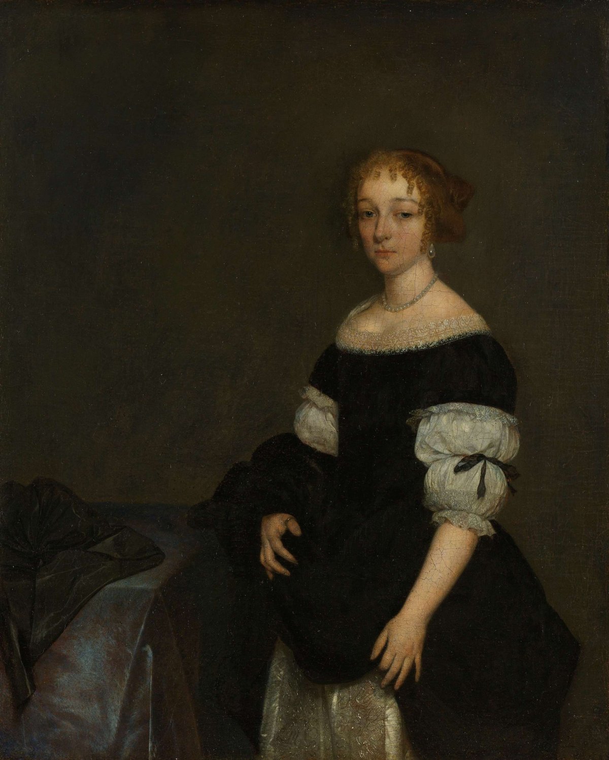 Aletta Pancras (1649-1707) Wife of François de Vicq, Gerard ter Borch (II), 1670