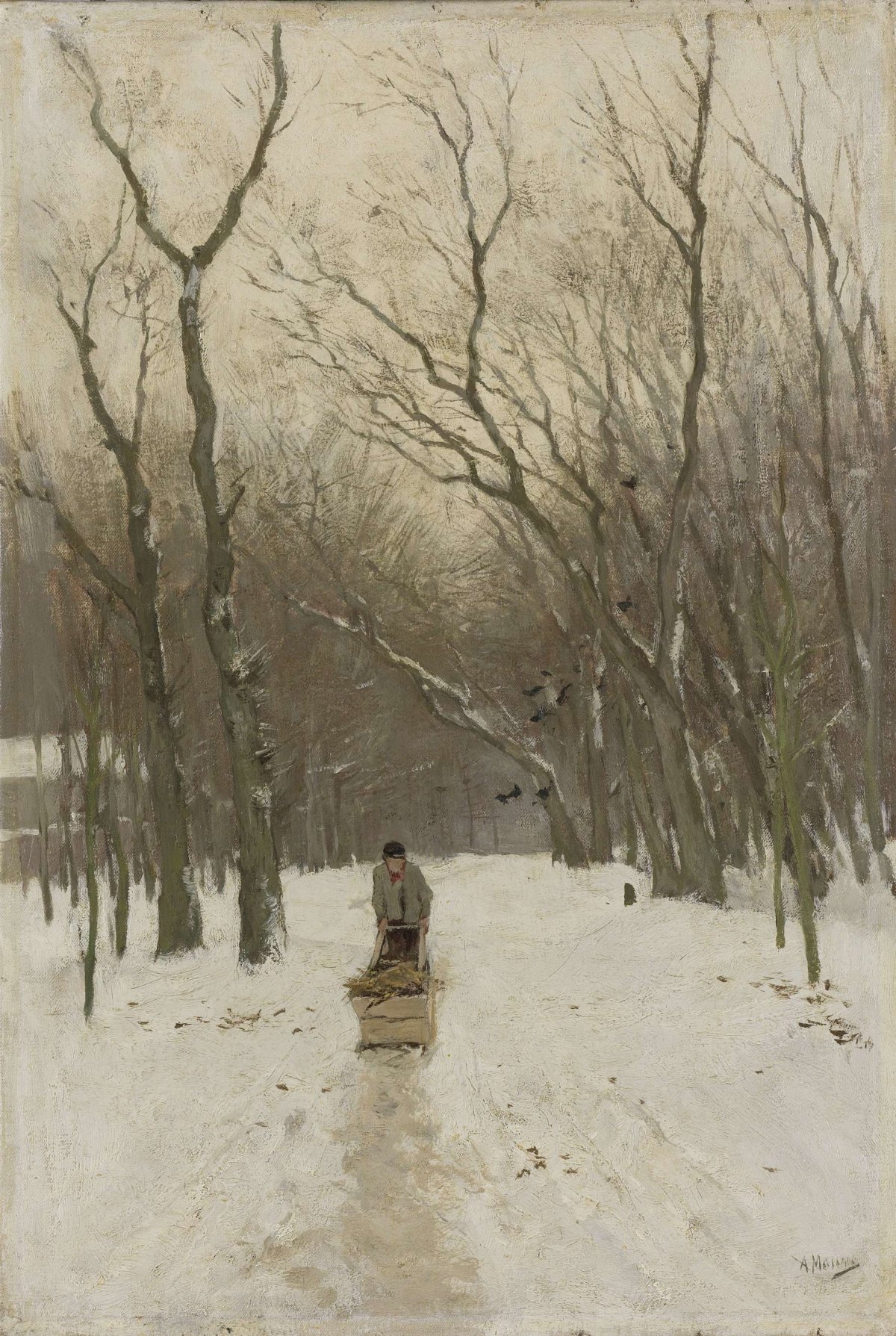 Winter in the Scheveningen Woods, Anton Mauve, 1870 - 1888