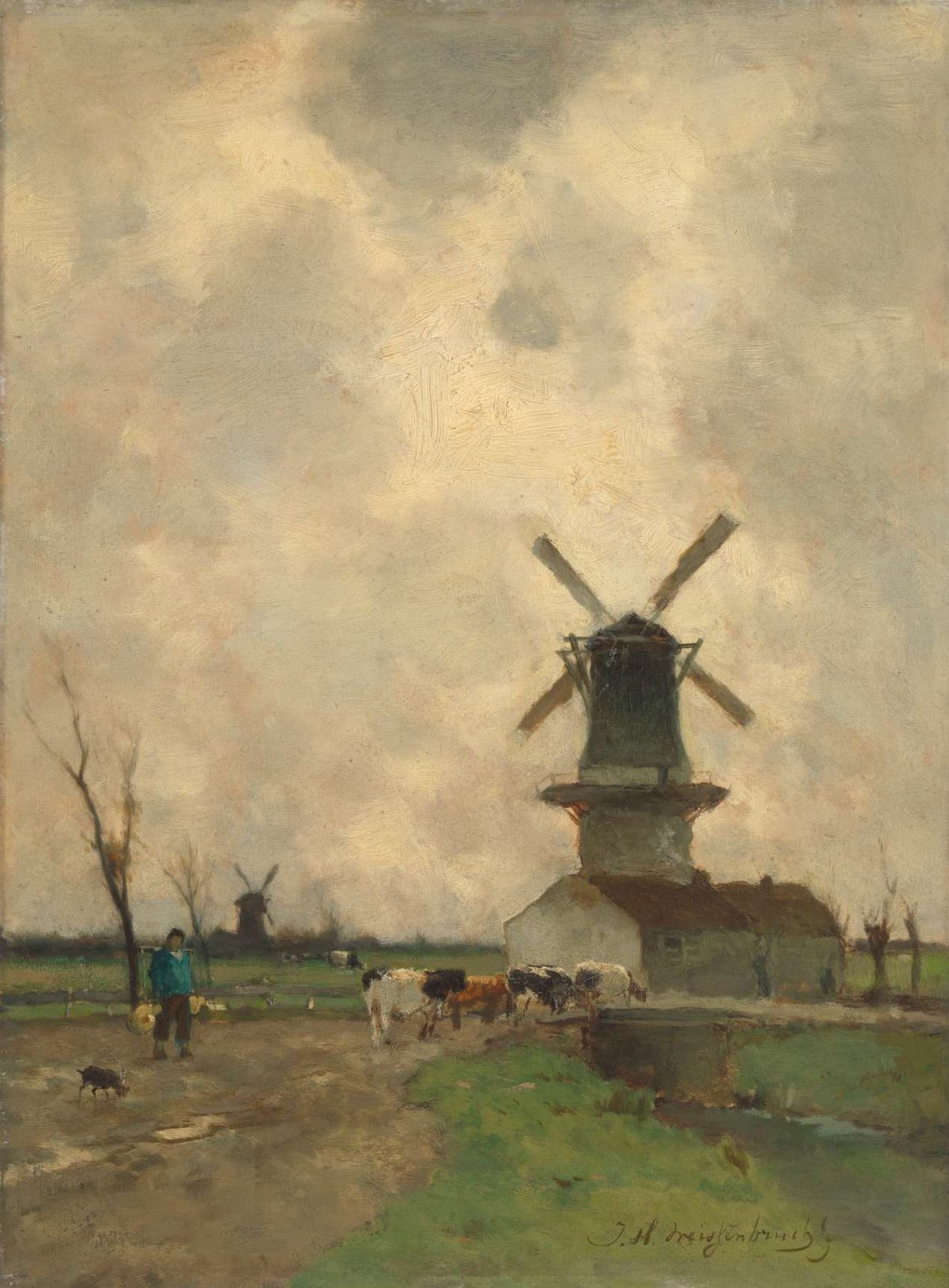 The Mill, Johan Hendrik Weissenbruch, 1870 - 1903