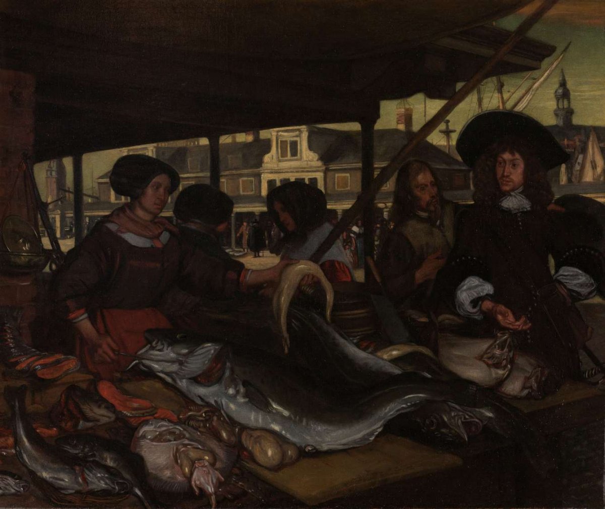 The Nieuwe Vismarkt (New Fish Market) in Amsterdam, Emanuel de Witte, 1655 - 1692