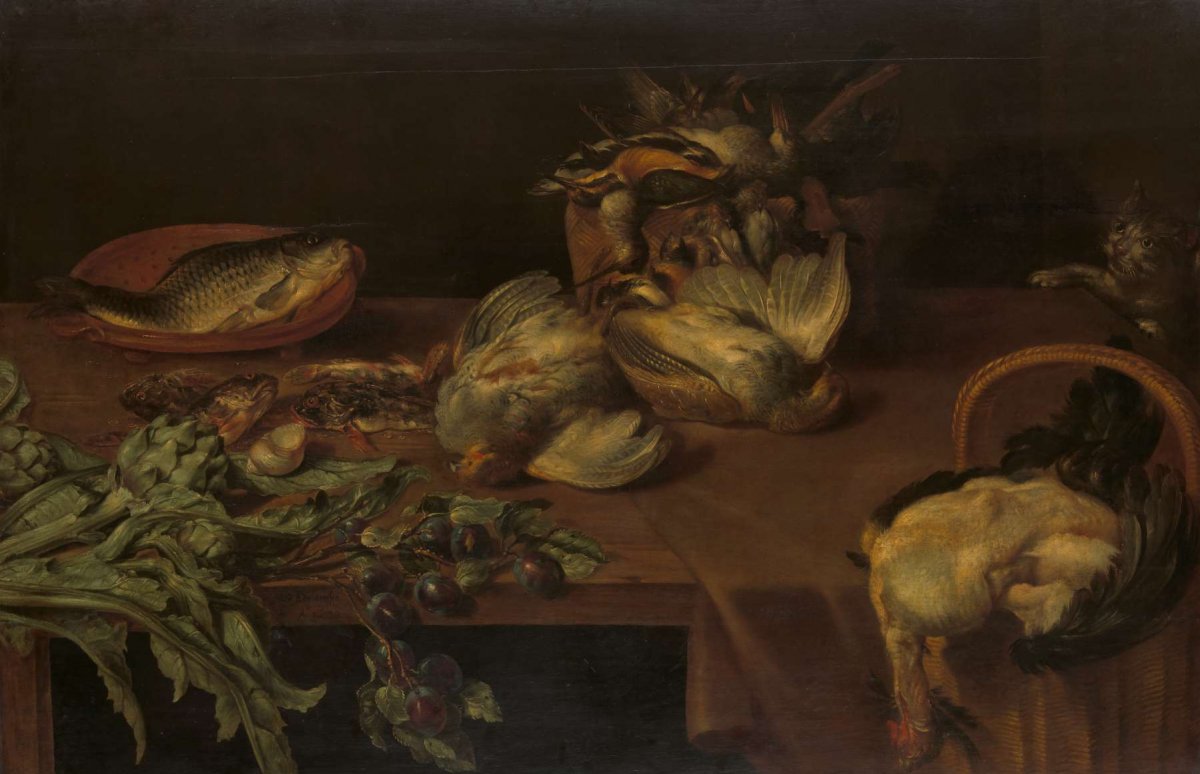 Still Life with Wild Fowl, Alexander Adriaenssen, 1632