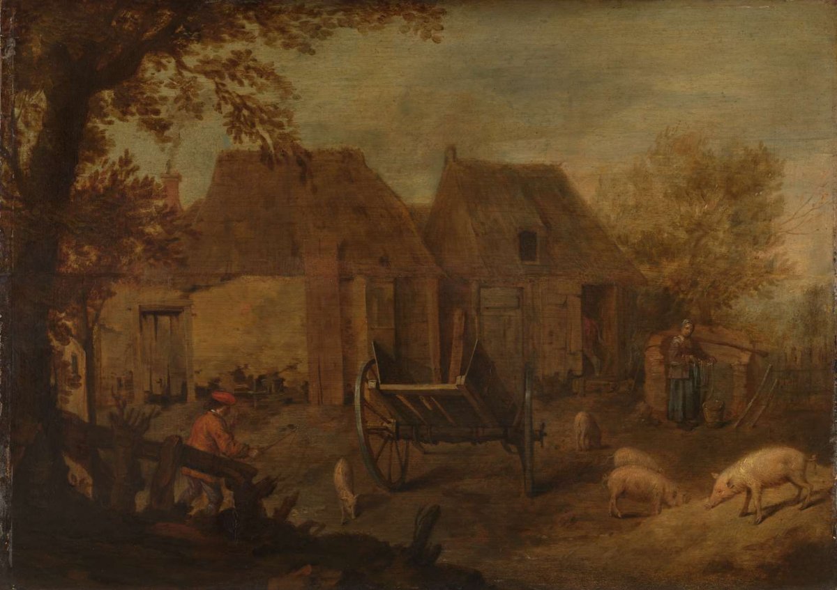 Farmyard, anonymous, c. 1650