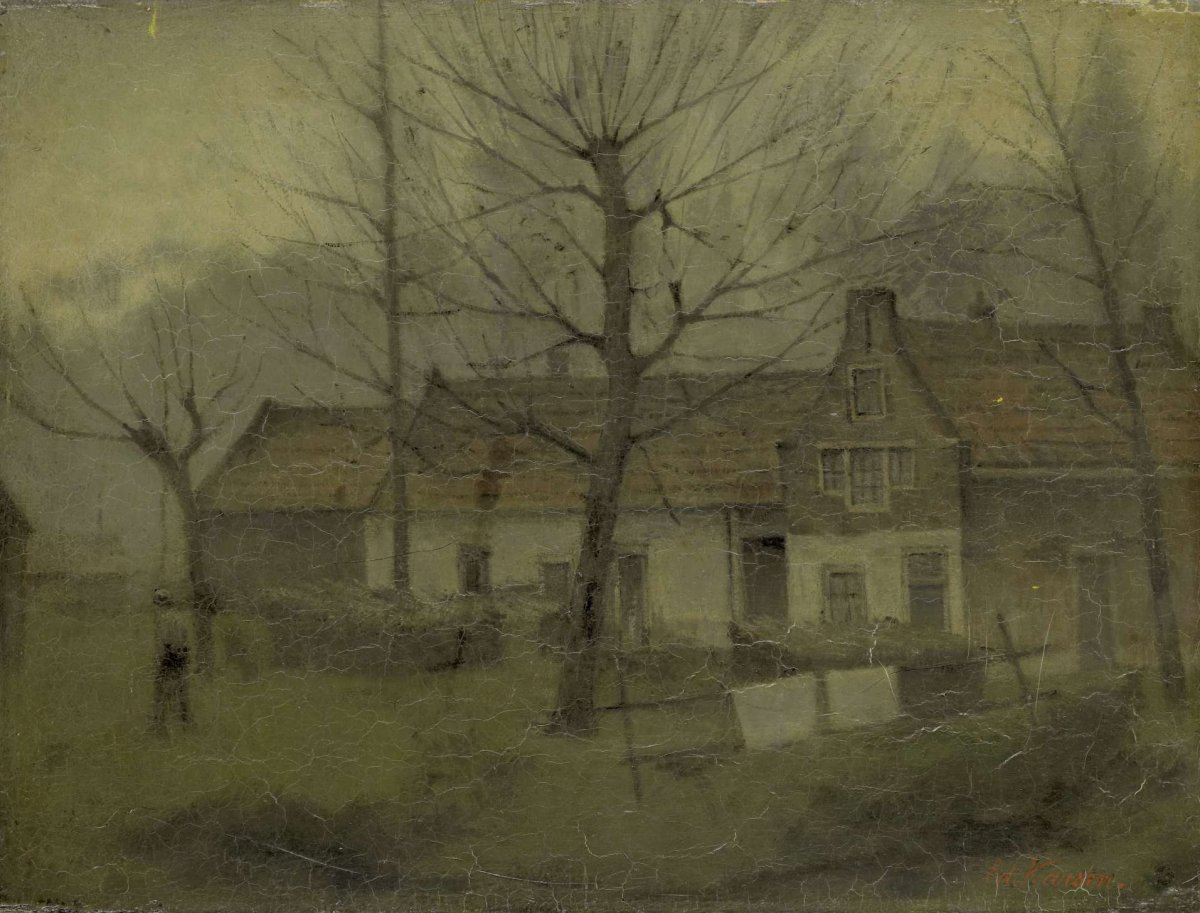 Houses in a Village, Eduard Karsen, 1885 - 1907