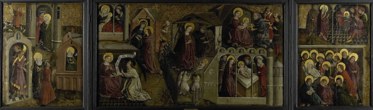 Triptych with Scenes from the Life of the Virgin, anonymous, c. 1450