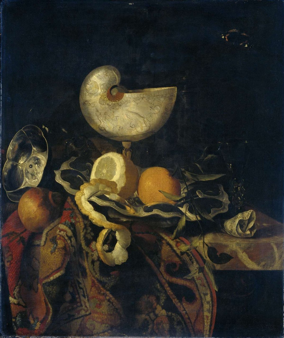 Still Life with Nautilus Cup, Frans Sant-Acker, 1648 - 1688