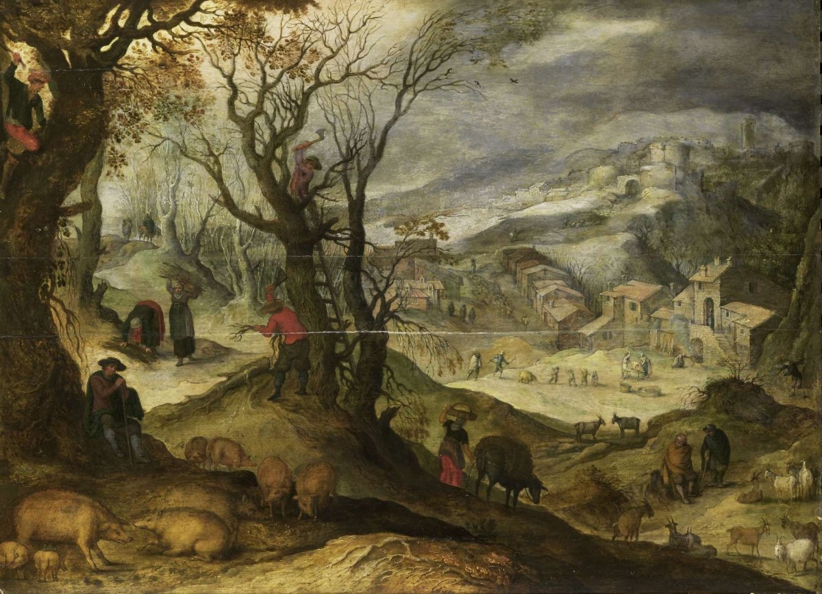 Winter Landscape, Paul Bril, 1615 - 1650