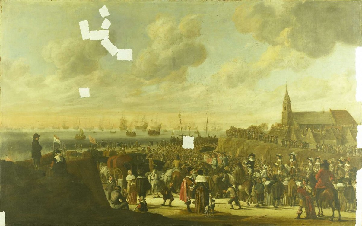 The Departure of Charles II of England from Scheveningen, 2 June 1660, Cornelis Beelt, 1660 - 1701