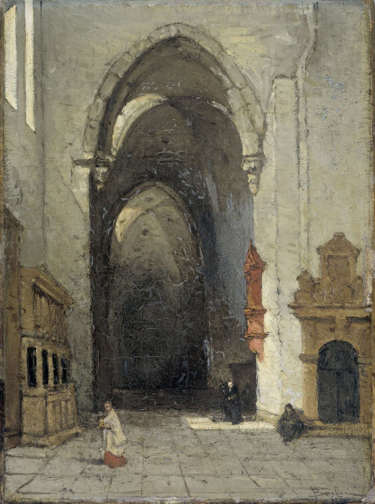 Interior of the Dom in Trier, Johannes Bosboom, 1870 - 1880