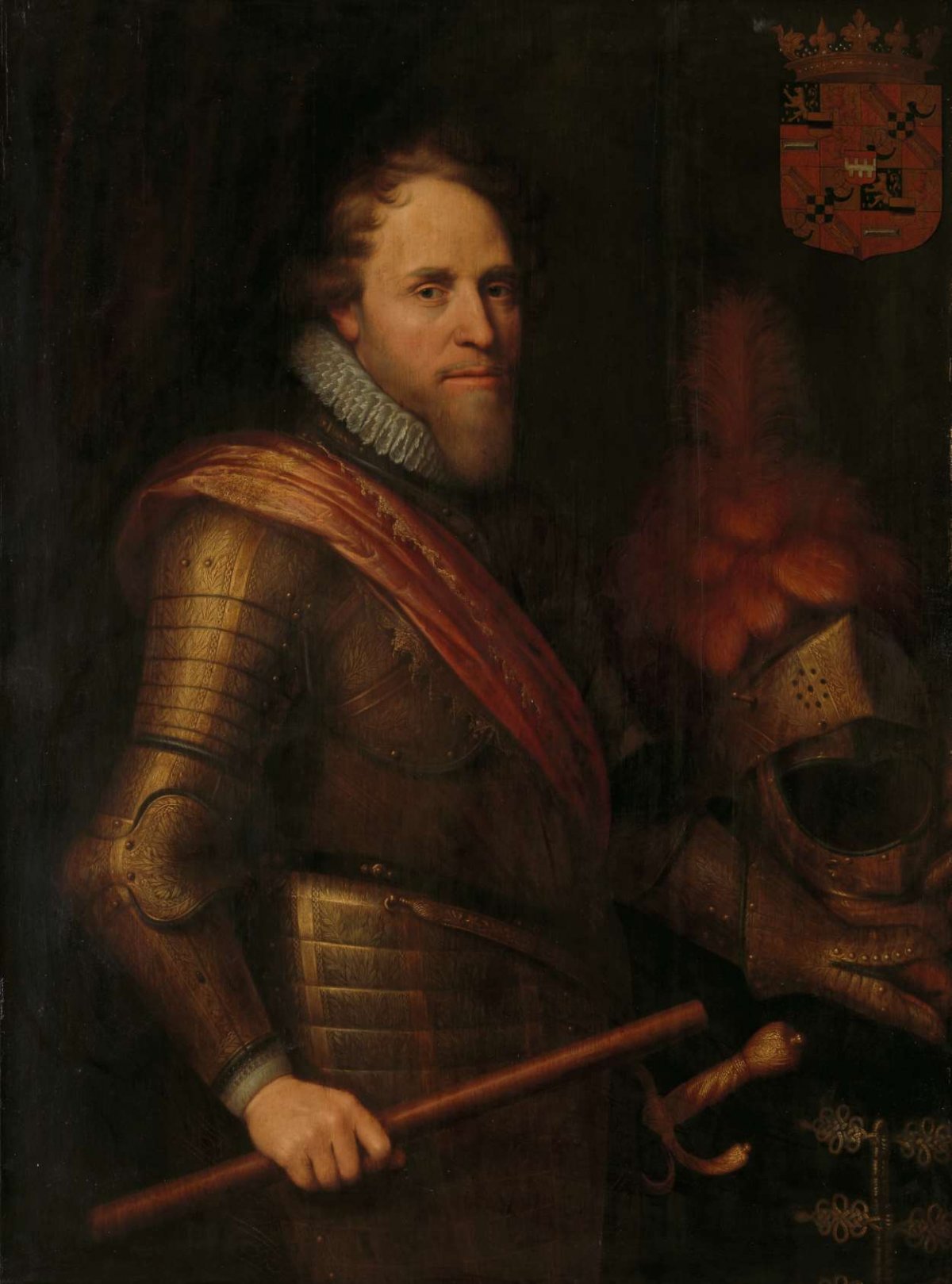 Portrait of Maurits (1567-1625), Prince of Orange, Michiel Jansz van Mierevelt, c. 1607 - c. 1613