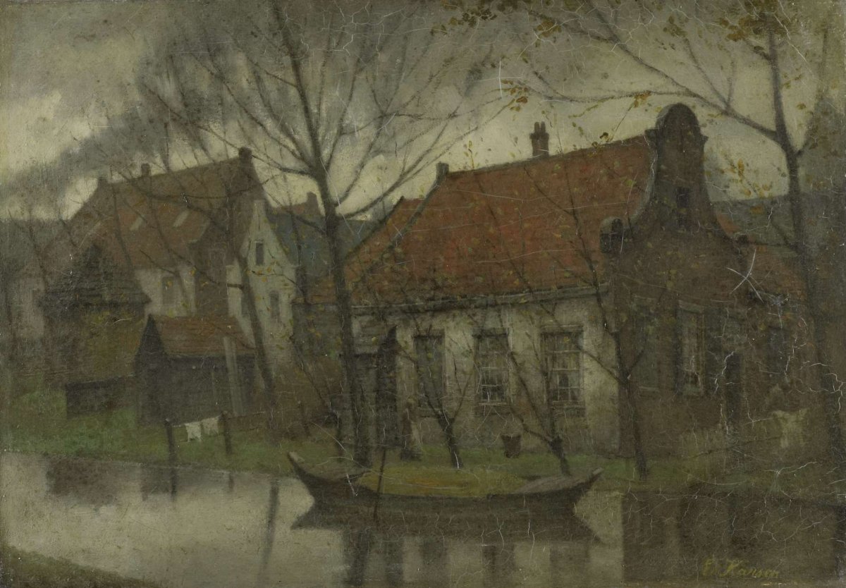 View in a Village, Eduard Karsen, 1885 - 1900