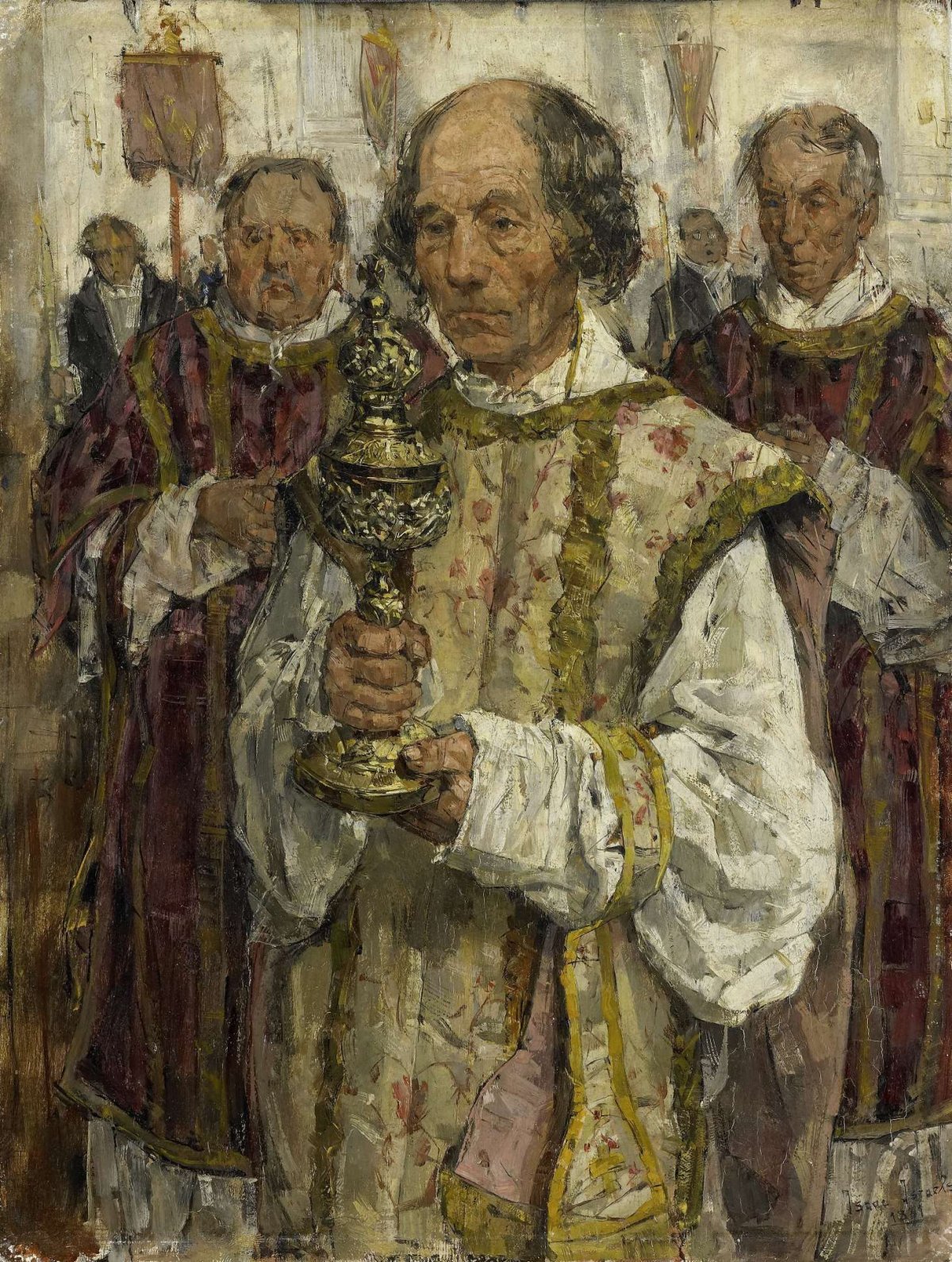 Procession in the Old Catholic Church in The Hague, Isaac Israels, 1881