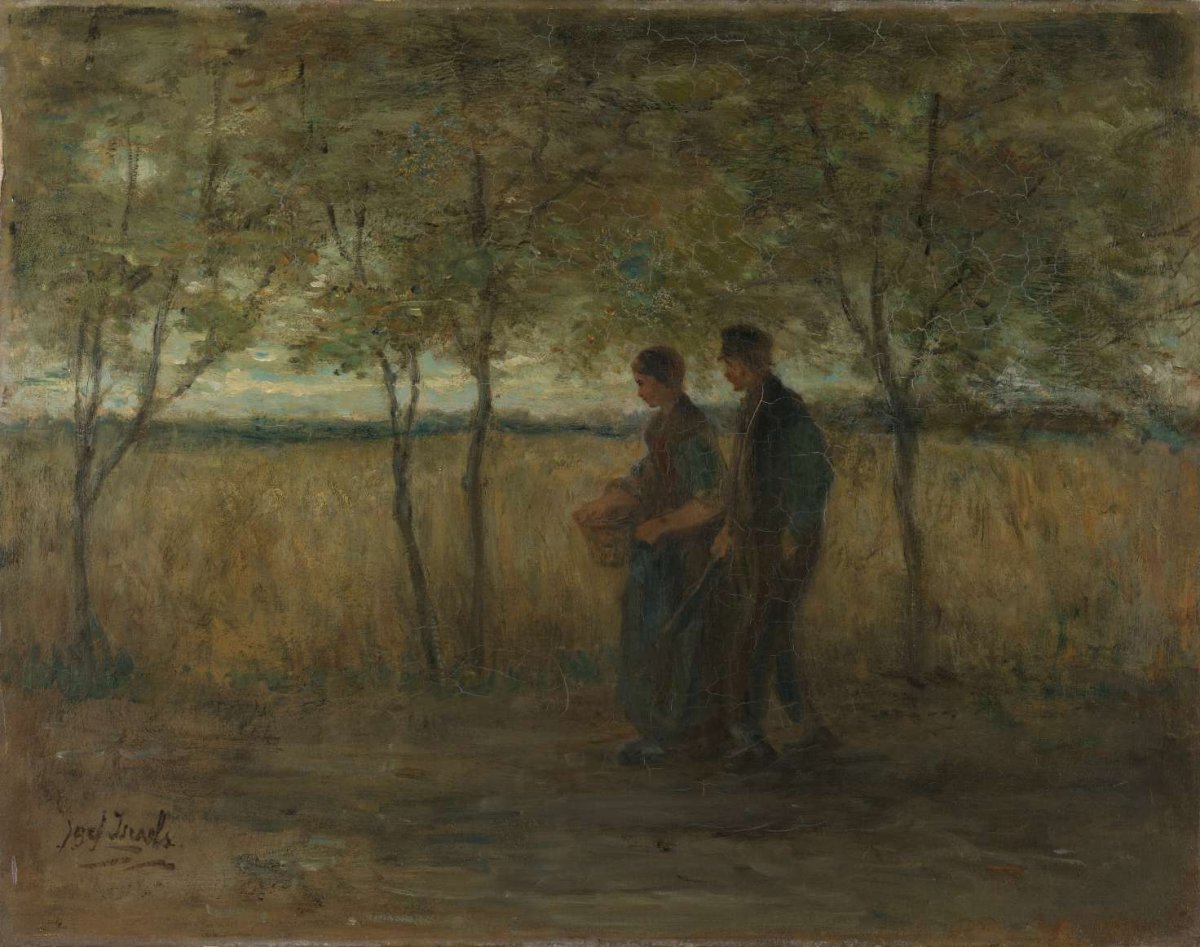 'Turning homewards', Jozef Israëls, 1860 - 1911