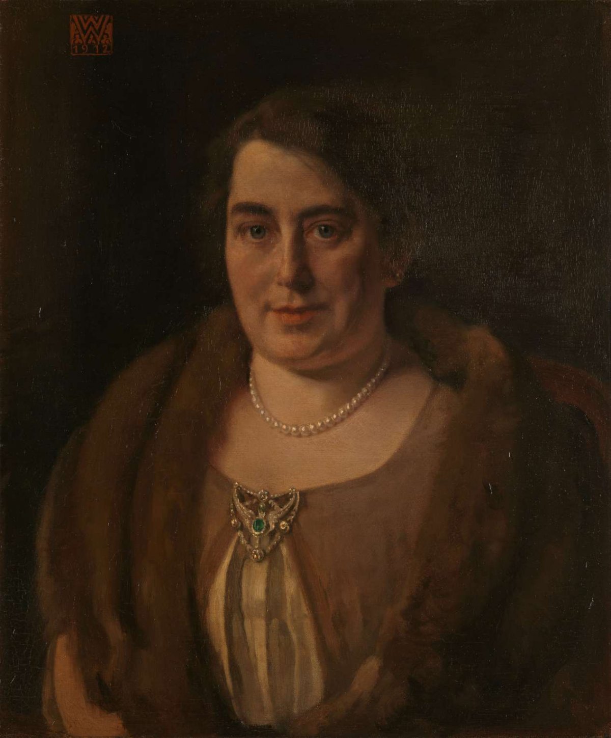 Adèle van Meekren, the second wife of Andries van Wezel, Willem Witsen, 1912