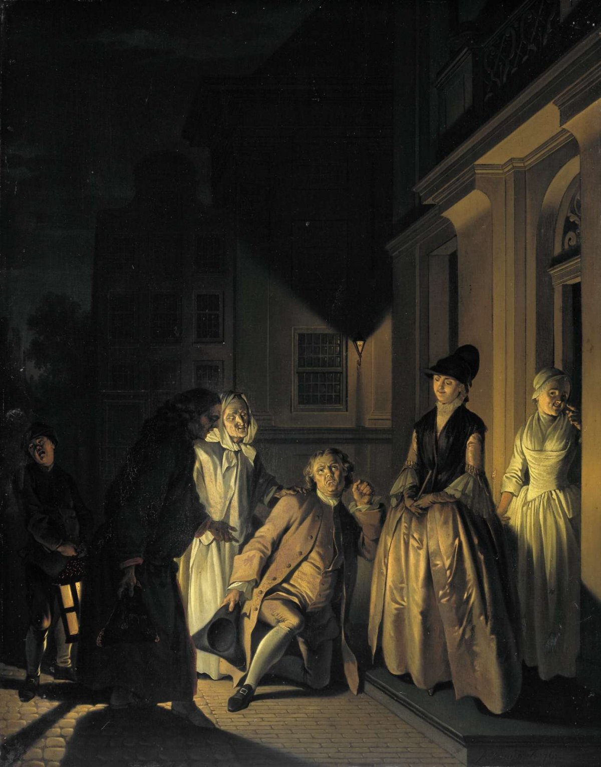 Scene from the Play 'Lubbert Lubbertse of de geadelde boer' by M. van Breda, Jacobus Buys, 1761