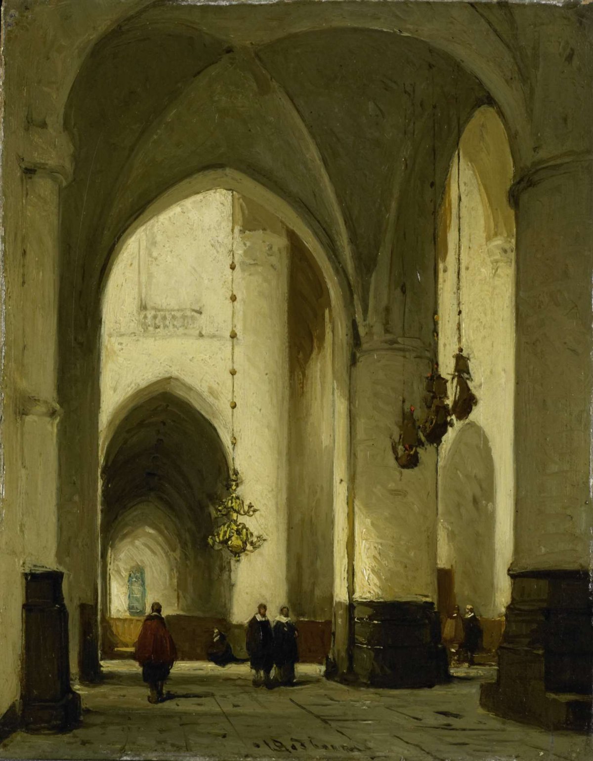 Interior of the Church of St Bavo in Haarlem, Johannes Bosboom, c. 1860 - c. 1891