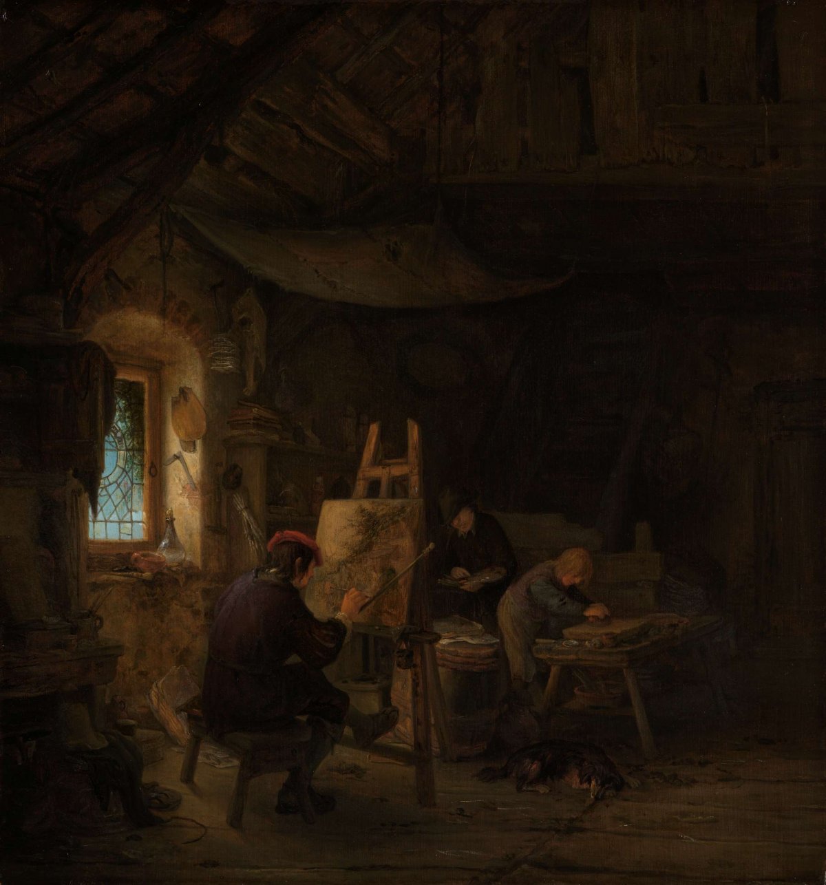 The Painter’s Studio, Adriaen van Ostade, c. 1647 - c. 1650