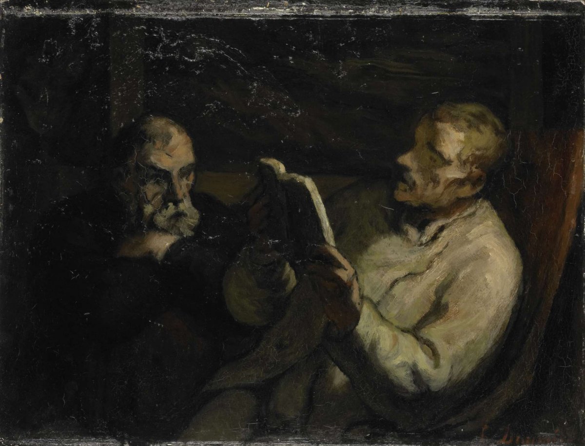 The Reading, Honoré Daumier, c. 1857