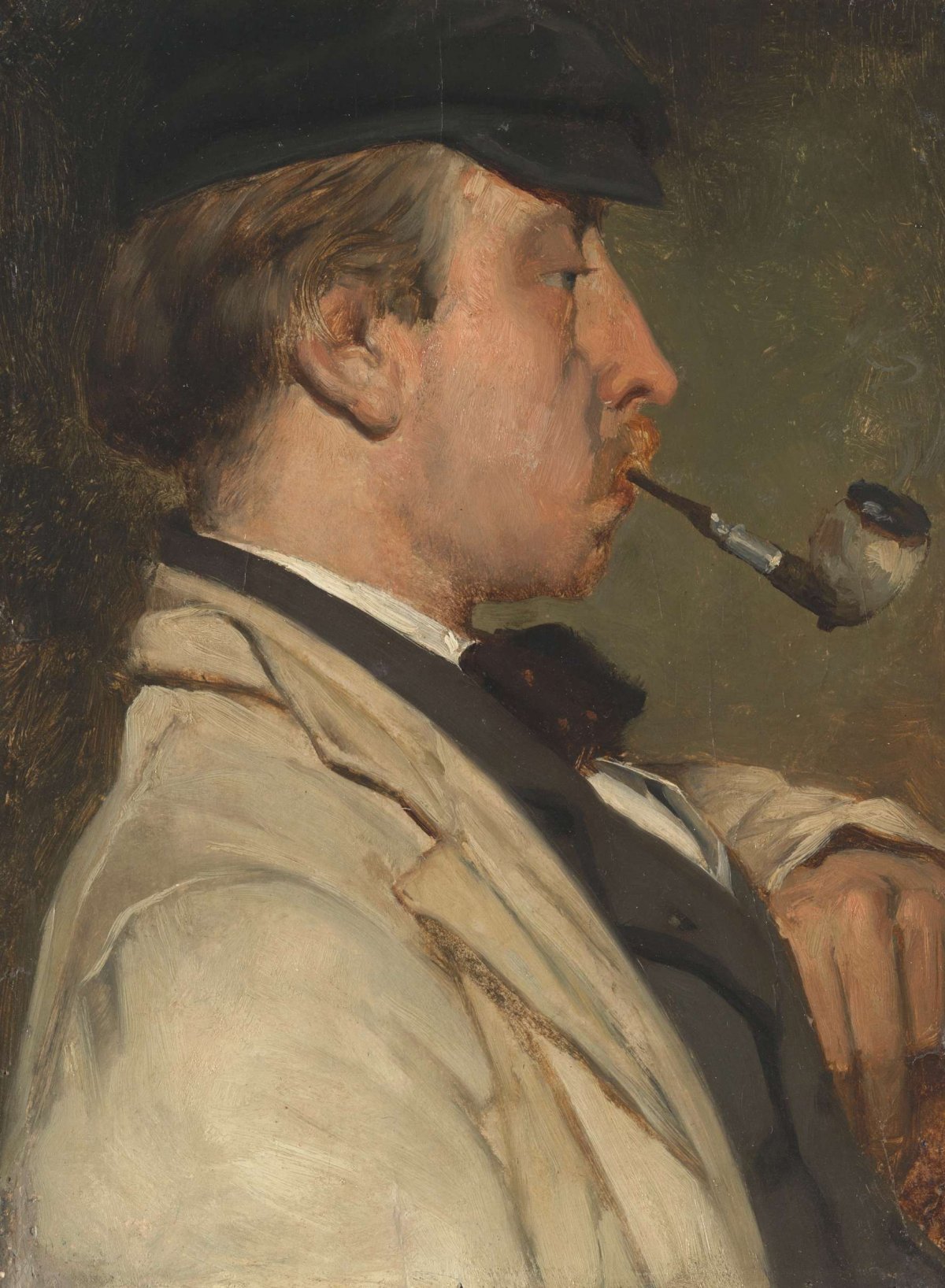 Portrait of Ludwig Casimir ('Louis') Sierig (1834-1919), Painter, Matthijs Maris, 1858