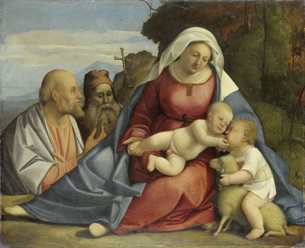 Madonna and Child with the Infant John the Baptist and Saints Peter and Anthony, anonymous, c. 1515
