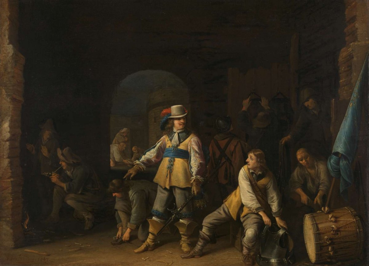 Soldiers in a Guardroom, Anthonie Palamedesz, 1647