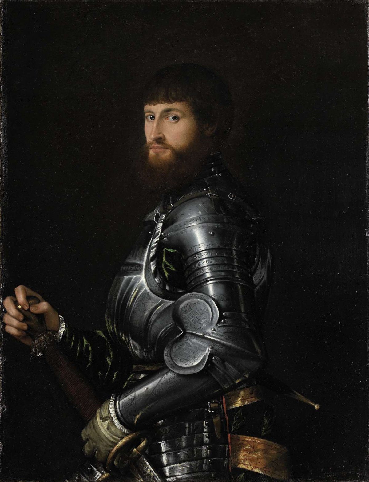 Portrait of a Nobleman in Armor, anonymous, 1540 - 1560