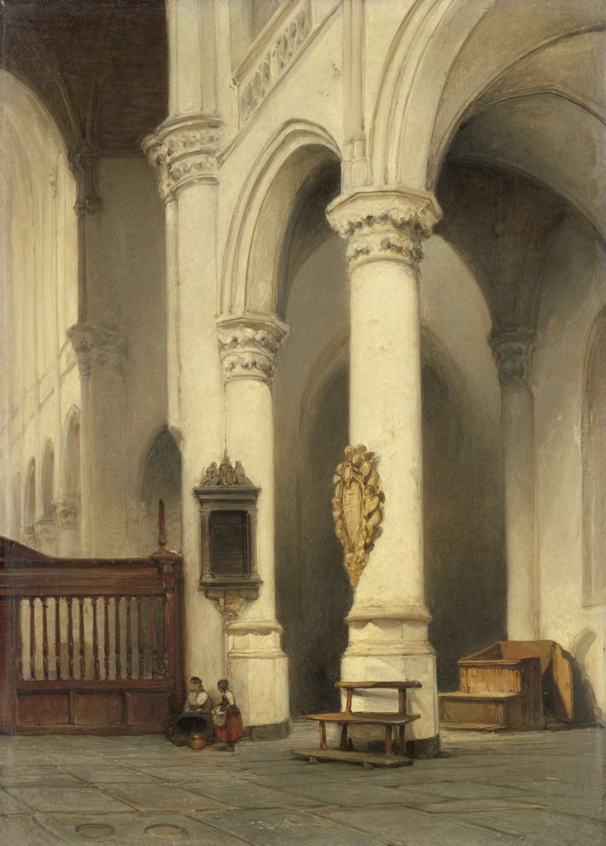 Church Interior, Johannes Bosboom, c. 1840 - c. 1848
