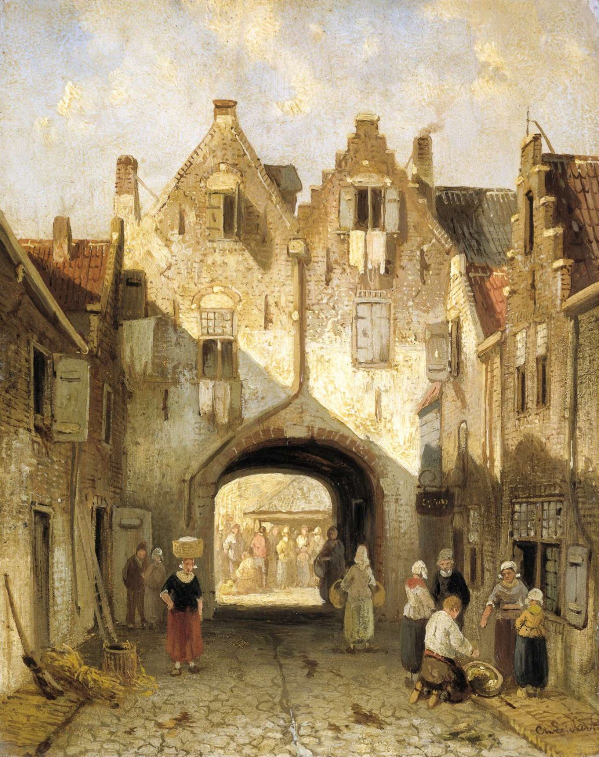 The Old Gate, Charles Leickert, c. 1850 - c. 1880