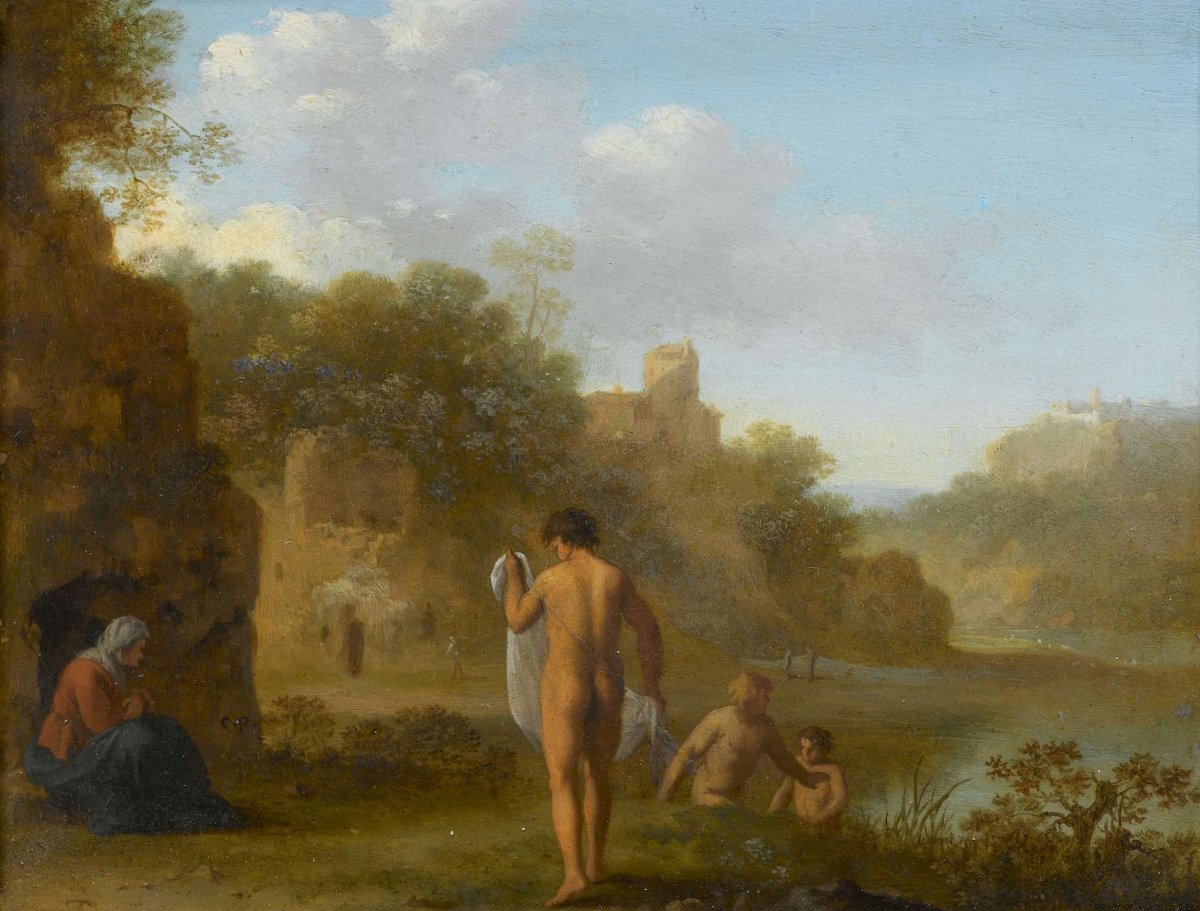 Bathing Men, Cornelis van Poelenburch, after c. 1646