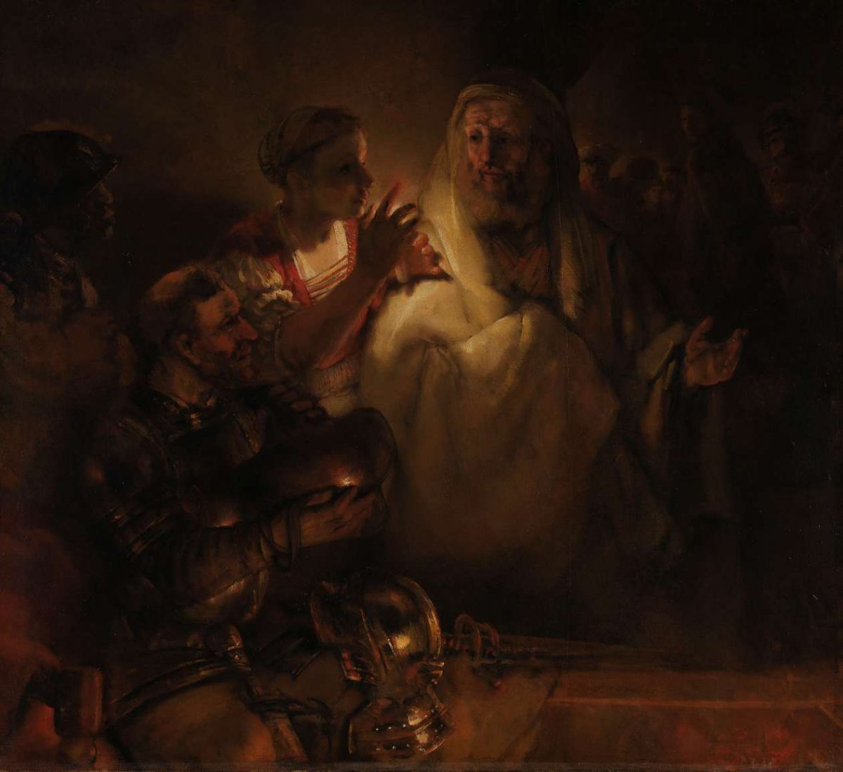 The Denial of St Peter, Rembrandt van Rijn, 1660