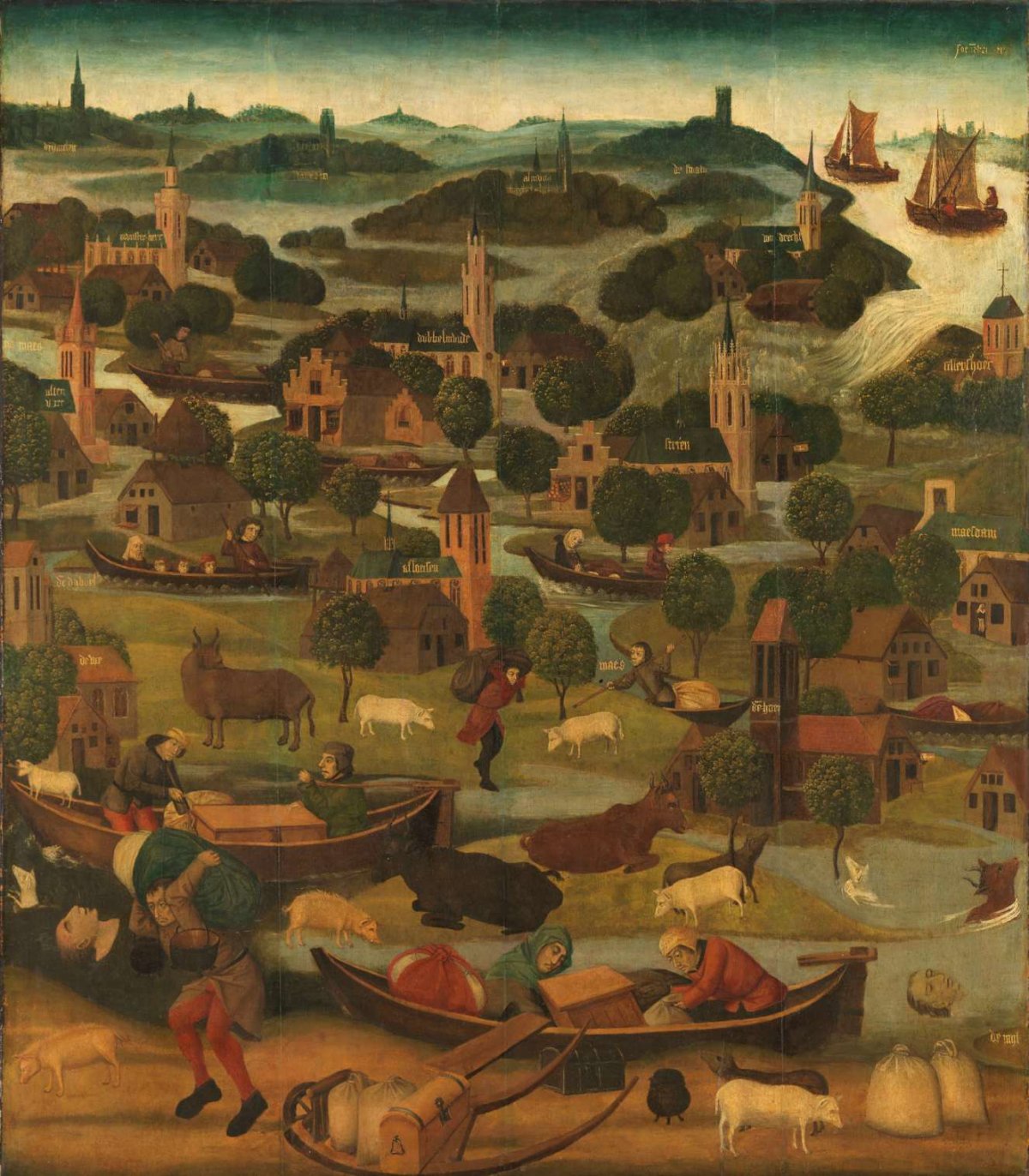 The Saint Elizabeth’s Day Flood, Master of the St Elizabeth Panels, c. 1490 - c. 1495