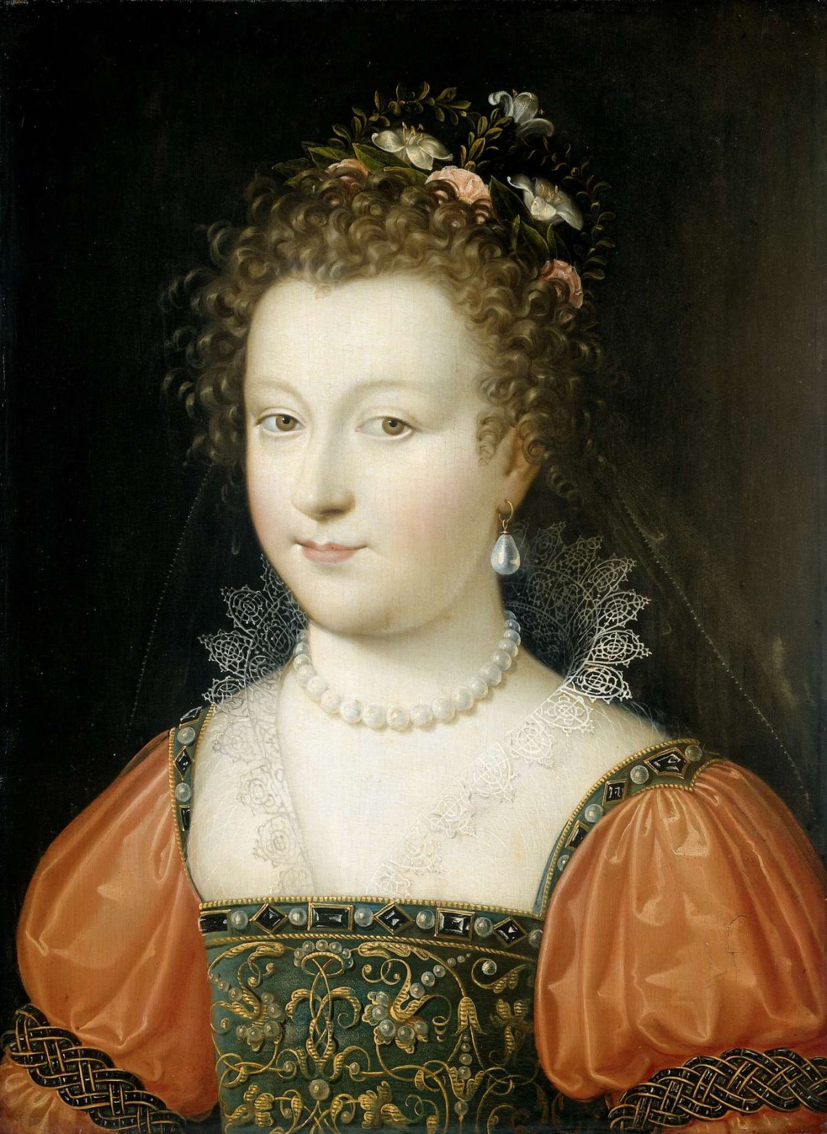 Portrait of a Woman (previously identified as Queen Elizabeth I), anonymous, 1550 - 1574