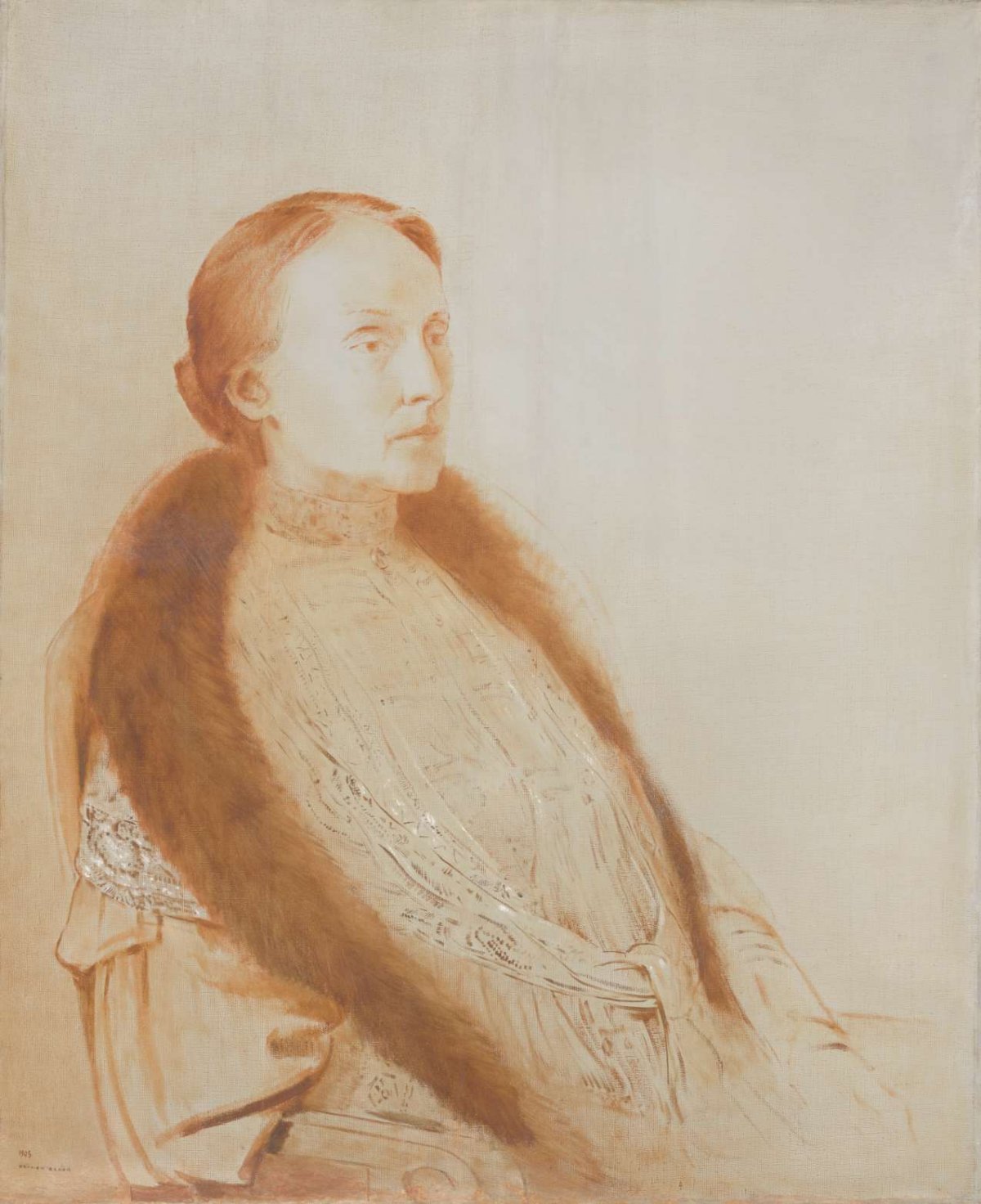 Portrait of A.M.L. Bonger-van der Linden, Odilon Redon, 1905