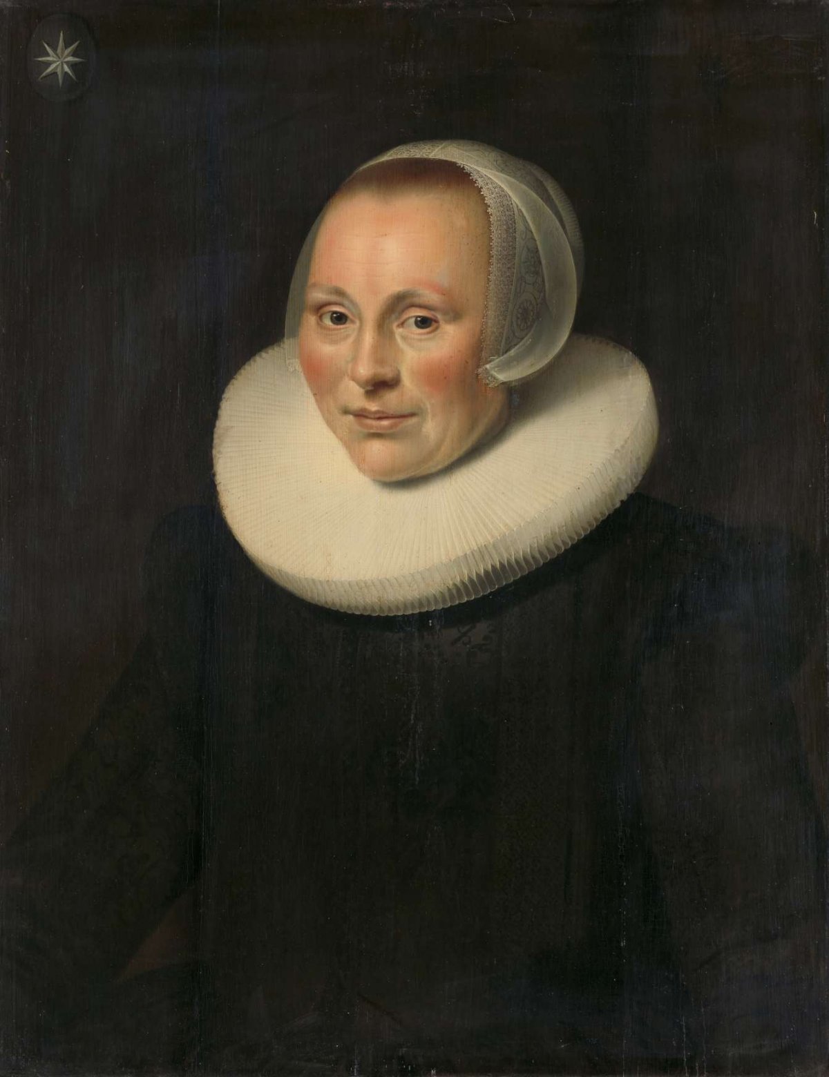 Portrait of a woman, anonymous, 1633