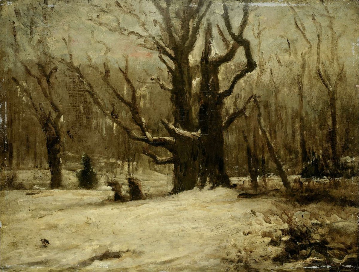 Winter Landscape, Gustave Courbet, 1850 - 1877