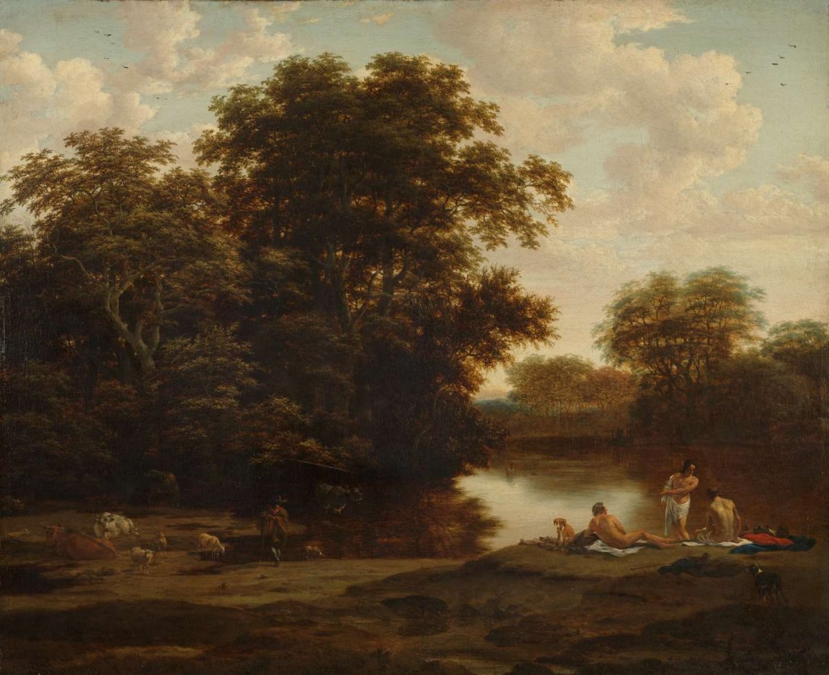 Landscape with Bathers, Joris van der Haagen, c. 1660