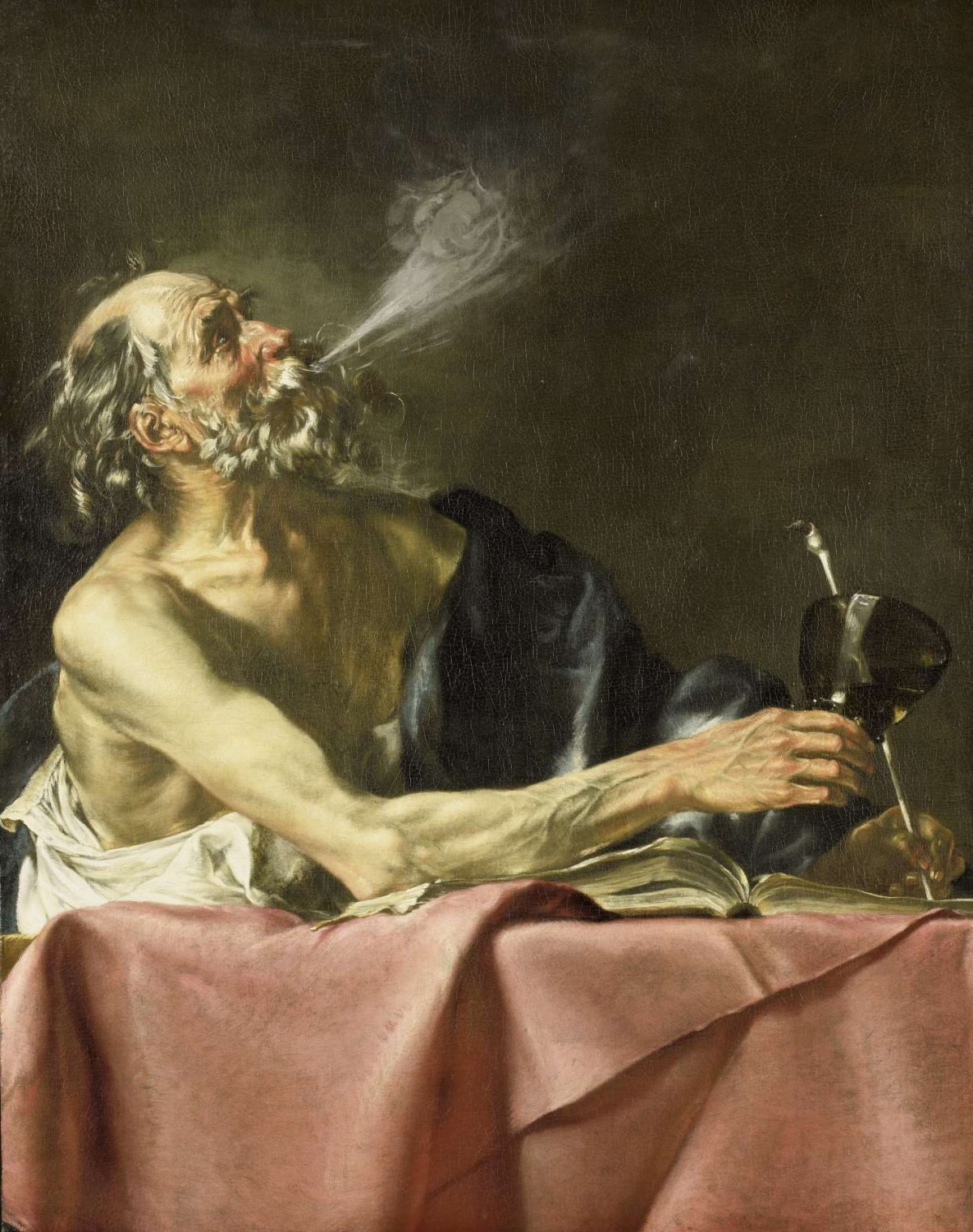 The Smoker Allegory of Transience, Hendrick van Someren, c. 1615 - c. 1625