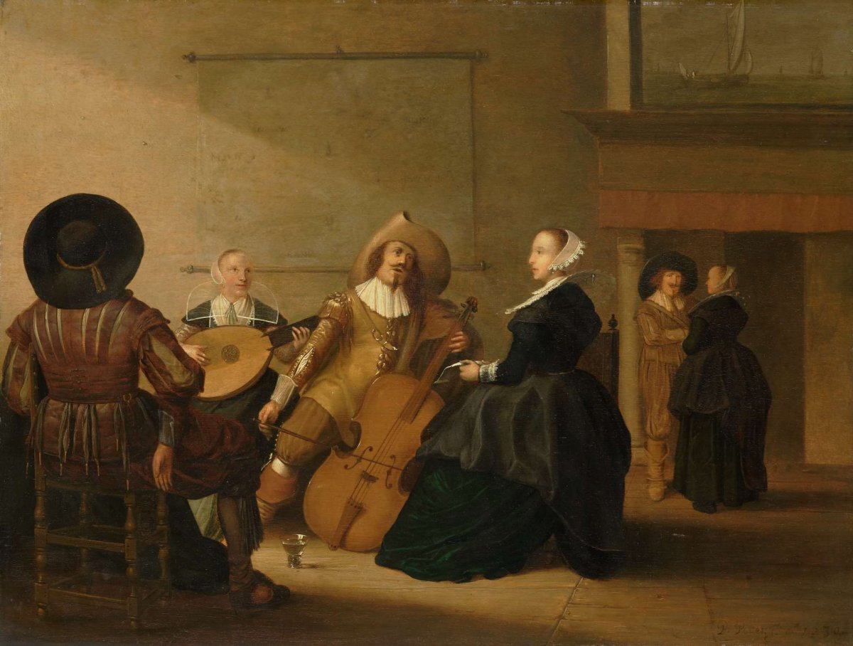 A Musical Company in an Interior, Pieter Symonsz Potter, 1630