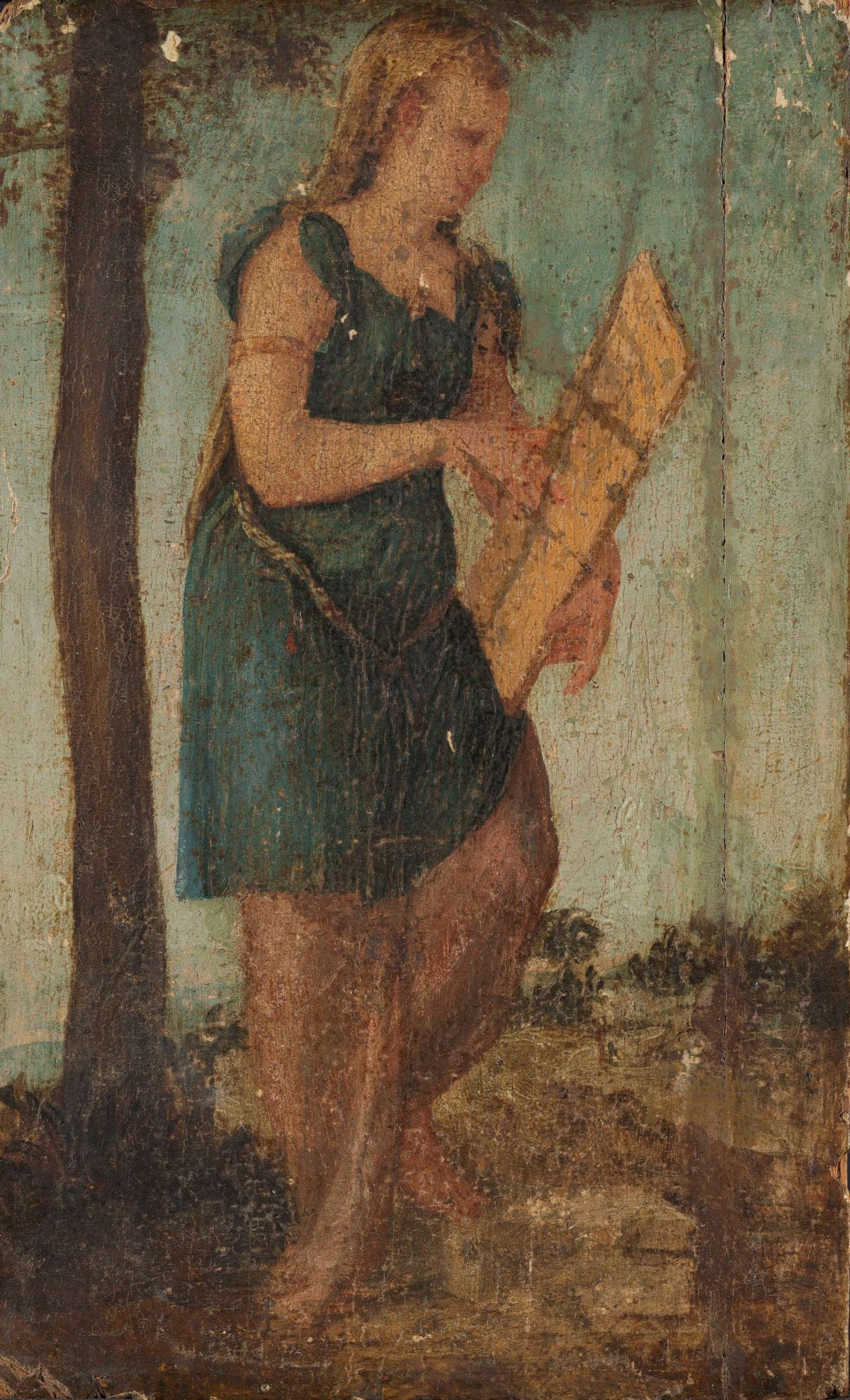 Woman with Shield, Lambert Sustris, 1540 - 1570