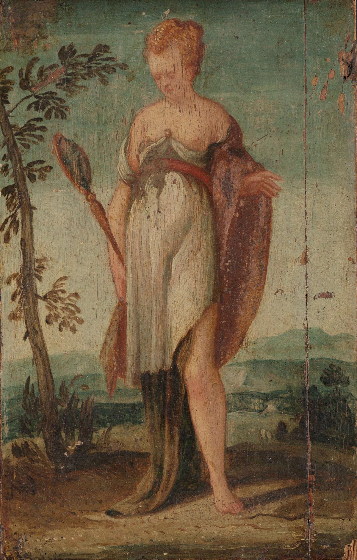 Woman with Mirror, Lambert Sustris, 1540 - 1570