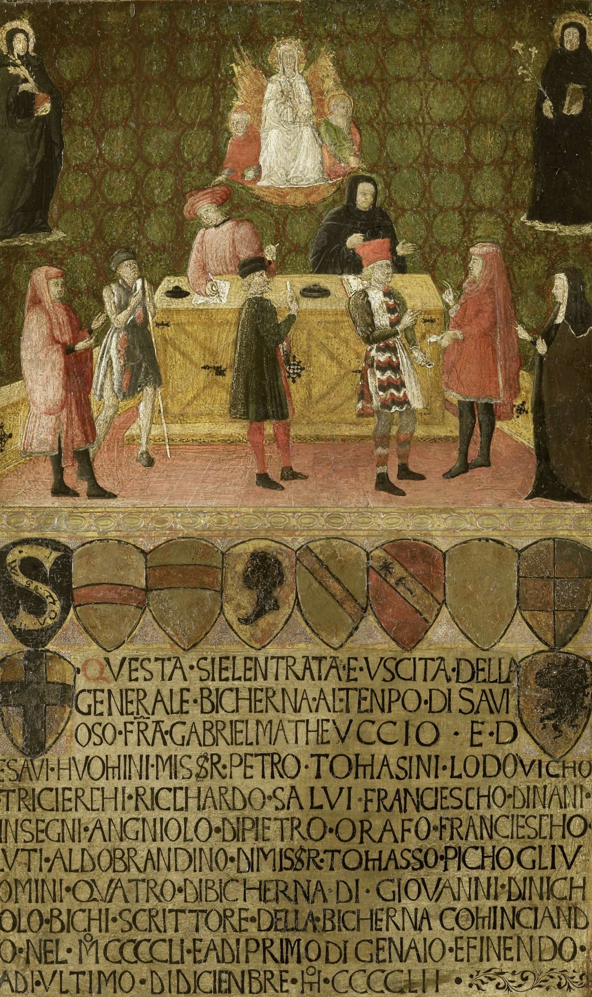 Office of the Tax Administration (Biccherna) of Siena, anonymous, 1451 - 1452