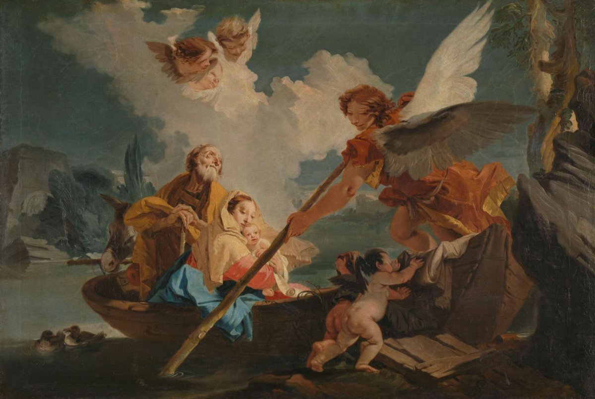 Flight into Egypt, Giovanni Battista Tiepolo, 1750 - 1810