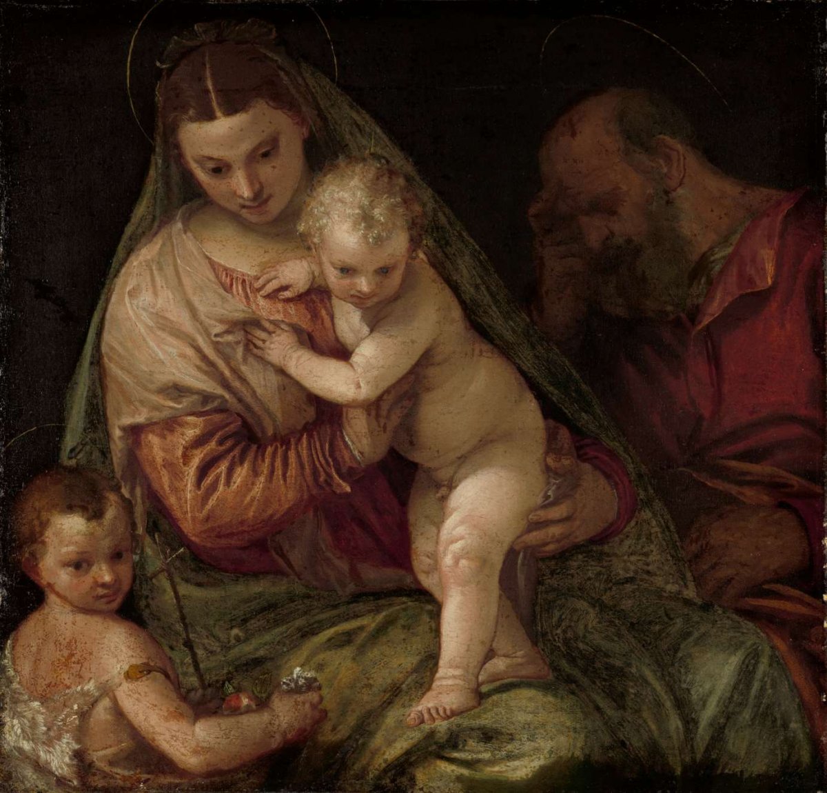 Holy Family with Young Saint John, Paolo Veronese, 1550 - 1575