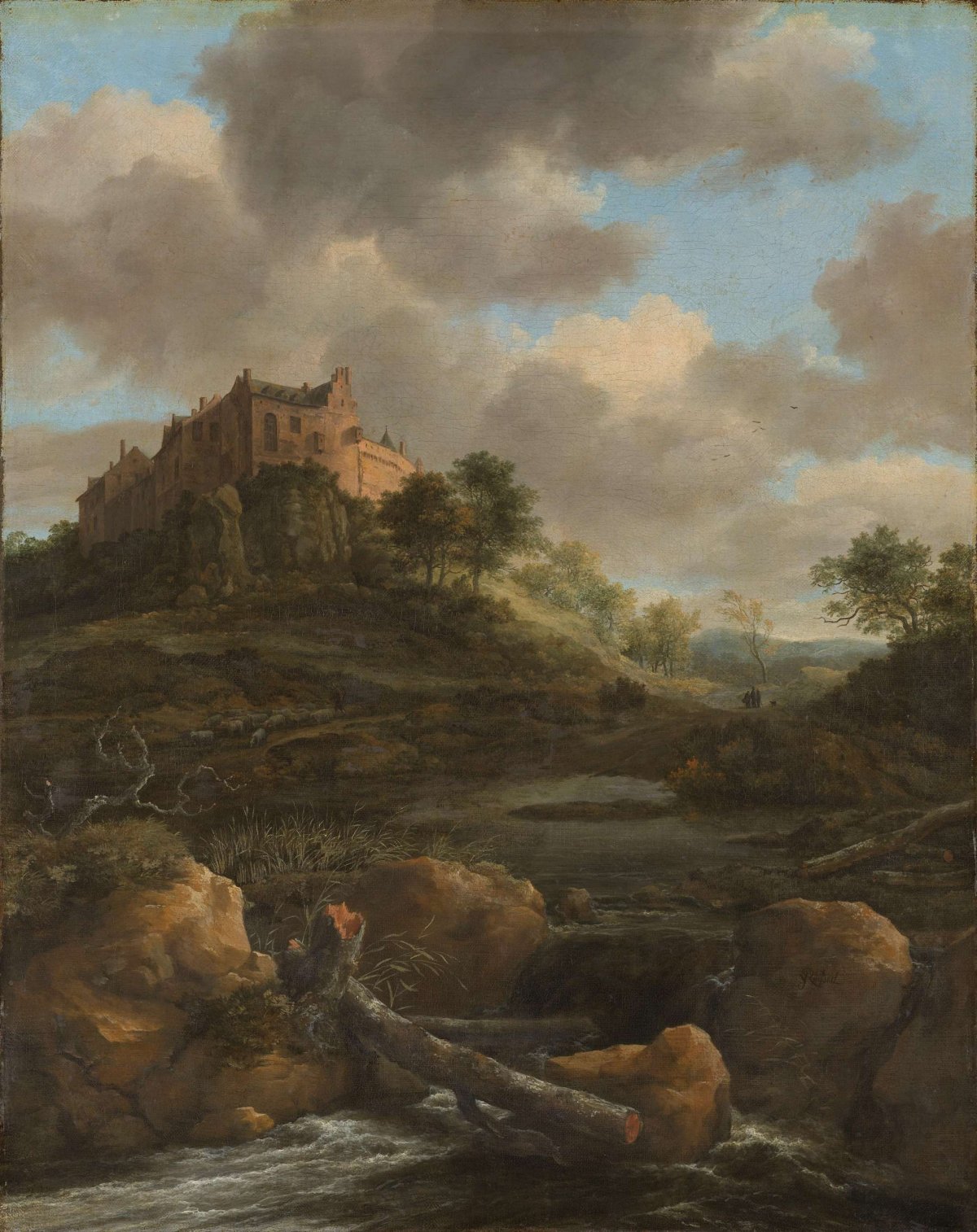 Bentheim Castle, Jacob Isaacksz van Ruisdael, 1650 - 1682