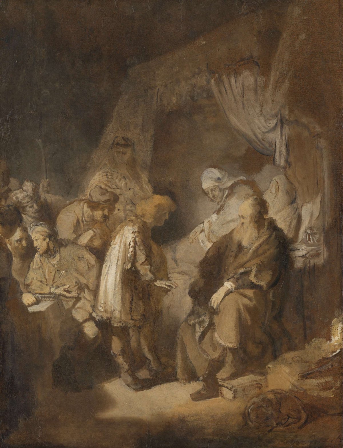Joseph telling his dreams, Rembrandt van Rijn, 1633