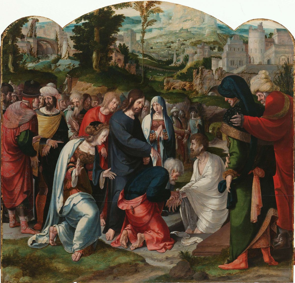 The Raising of Lazarus, Aertgen Claesz van Leyden, c. 1530 - c. 1535