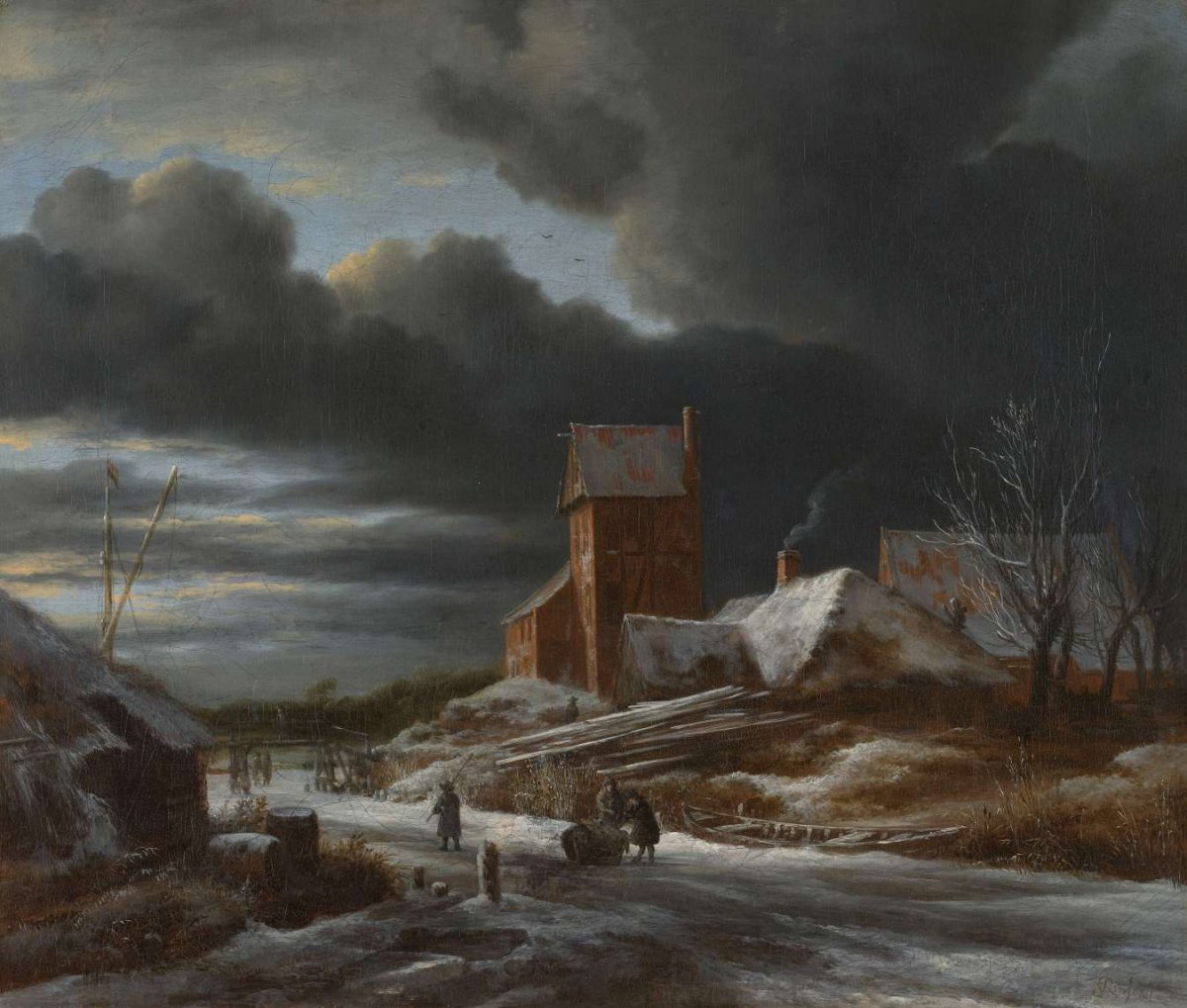 Winter Landscape, Jacob Isaacksz van Ruisdael, c. 1665