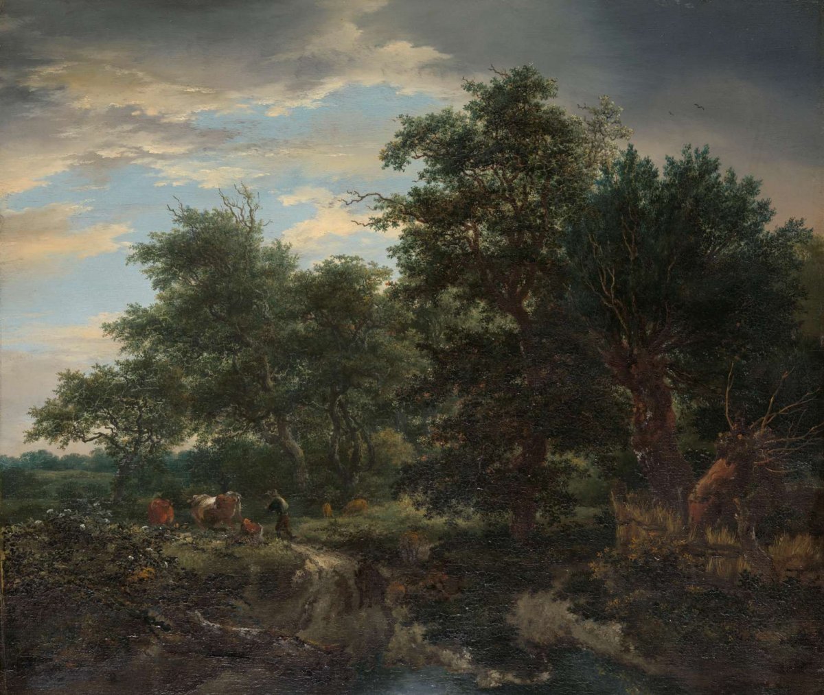 Forest scene, Jacob Isaacksz van Ruisdael, 1653