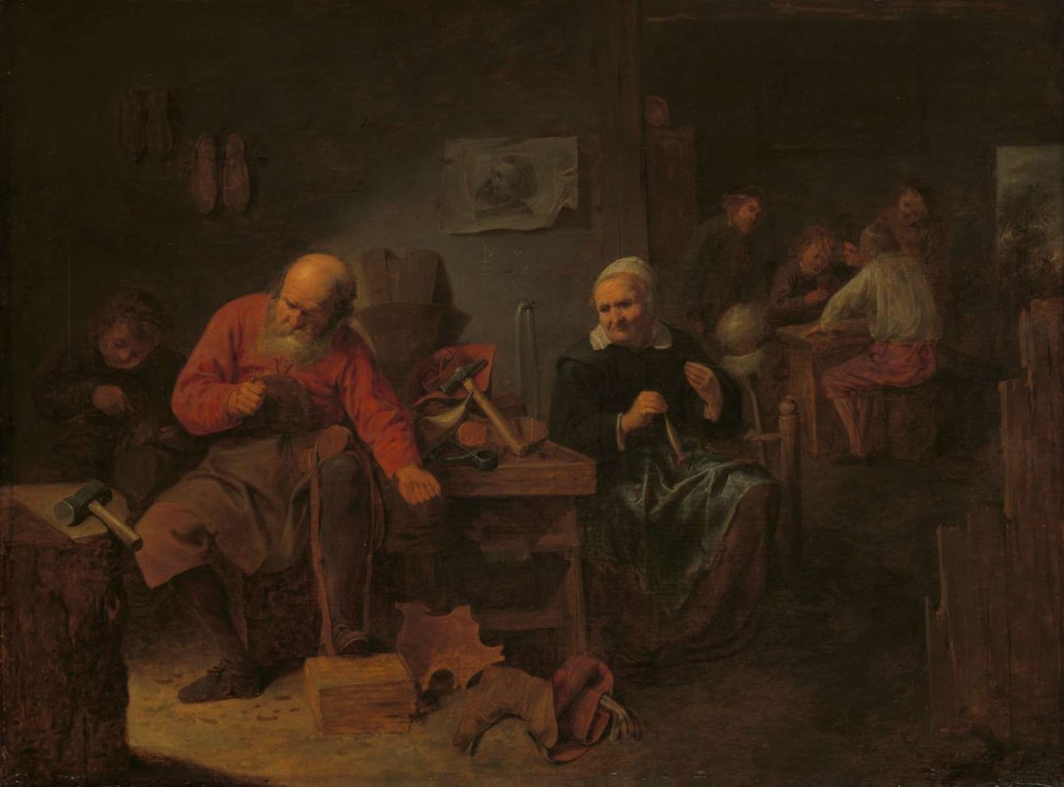 Interior of a Cobbler’s Shop, David Ryckaert (III), c. 1650