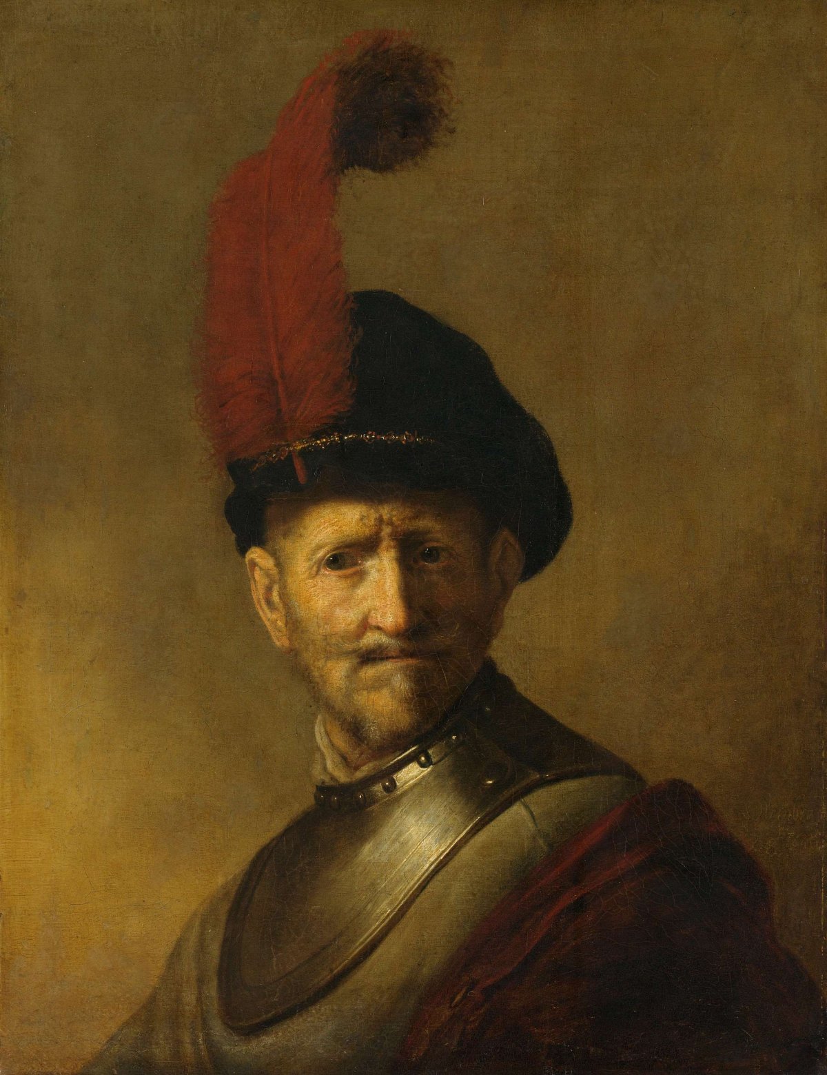 Portrait of a Man, perhaps Rembrandt's Father, Harmen Gerritsz van Rijn, Rembrandt van Rijn, after c. 1634