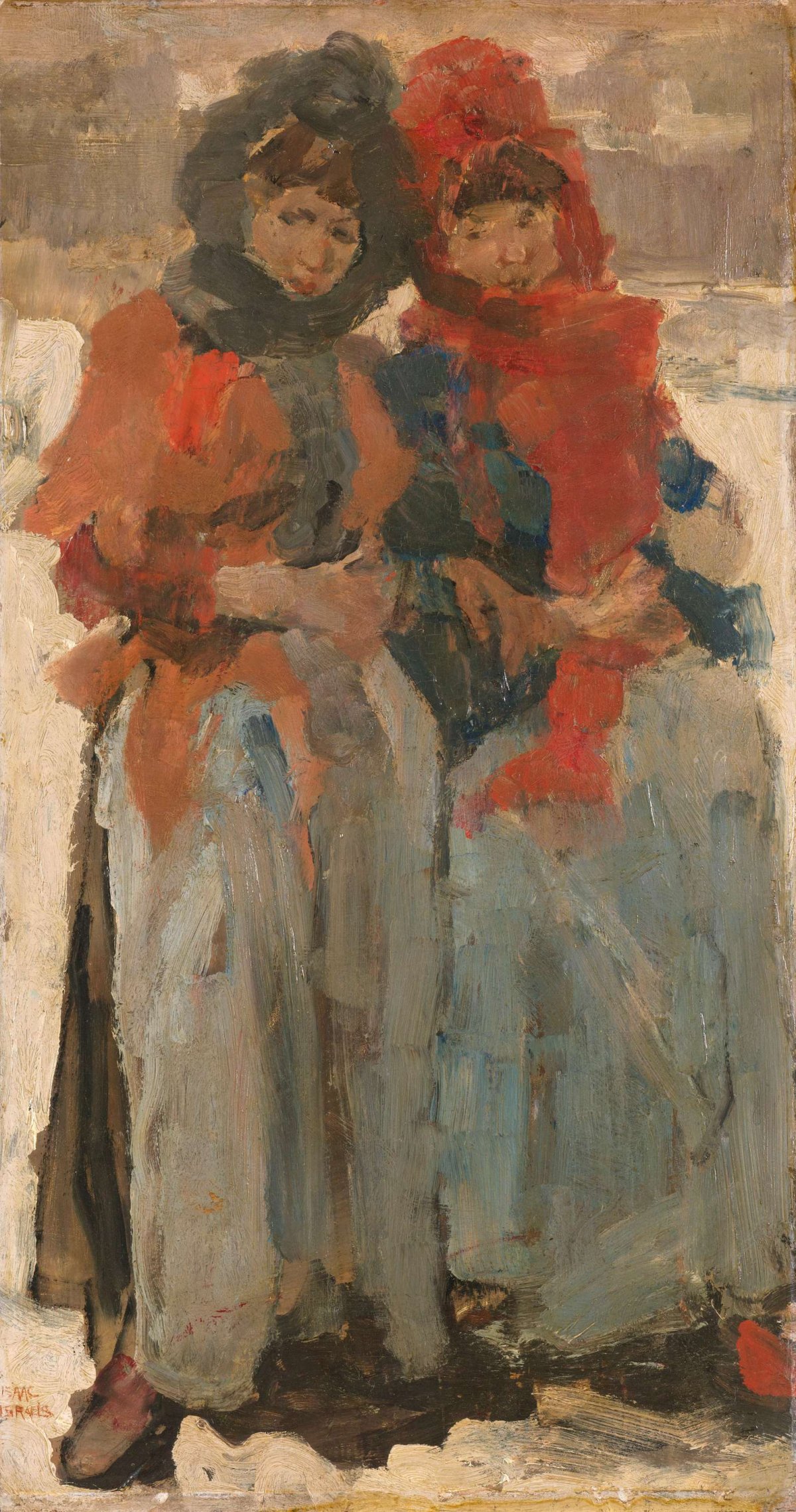 Two Young Women in the Snow, Isaac Israels, c. 1890 - c. 1894